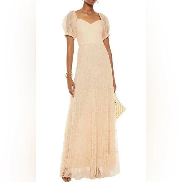 Alice + Olivia | Dresses | Alice Olivia Remona Sweetheart Lace Maxi  Gowndress | Poshmark